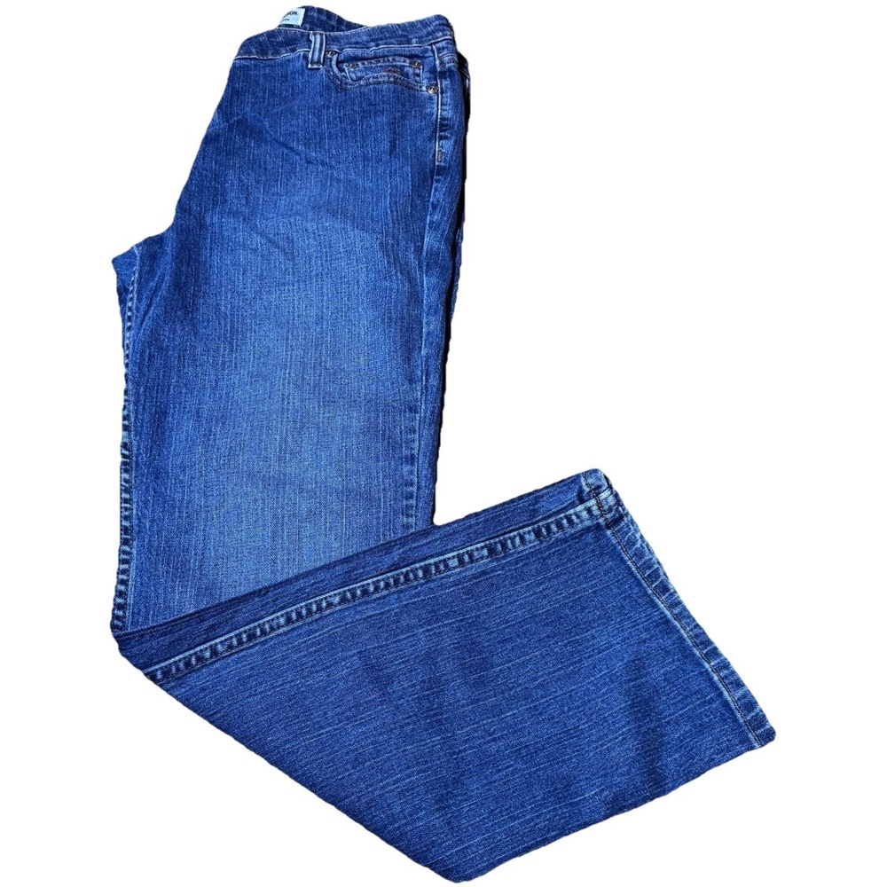 Harley Davidson‎ Womens Jeans 14 Petite Straight Medium Wash Stretch